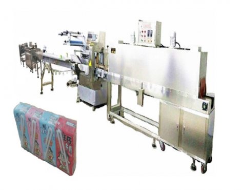 利樂磚自動(dòng)供料收縮包裝線